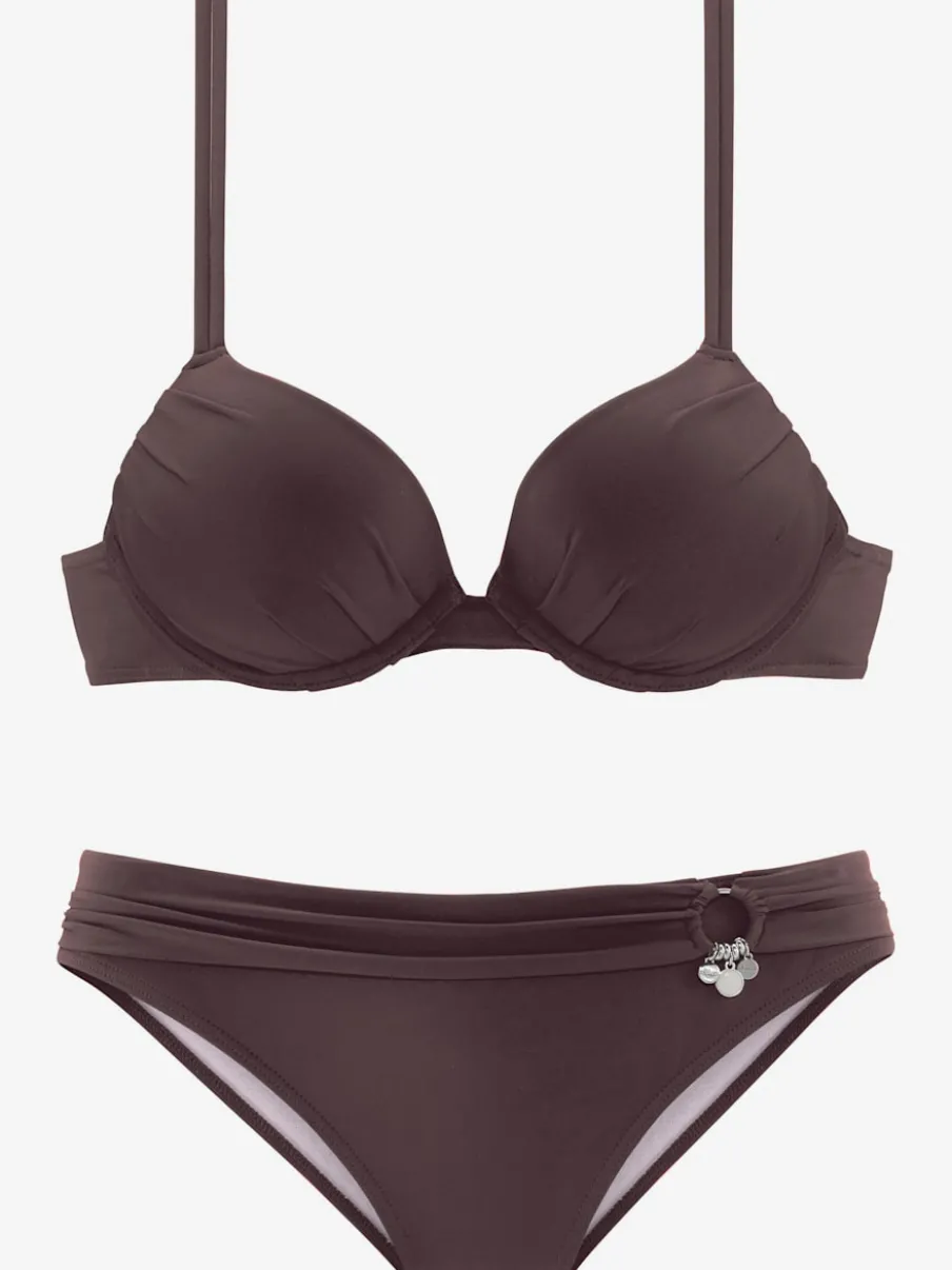 Bikini push-up avec bonnets rembourrés et bretelles réglables