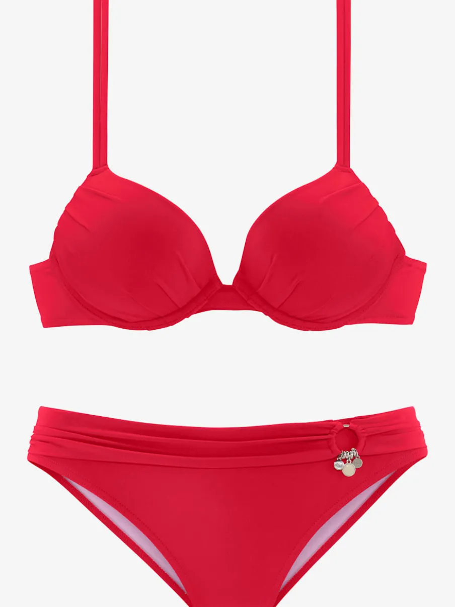 Bikini push-up avec bonnets rembourrés et bretelles réglables