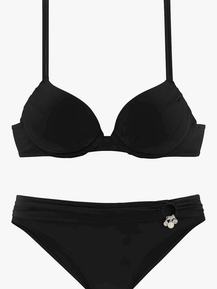 Bikini push-up avec bonnets rembourrés et bretelles réglables