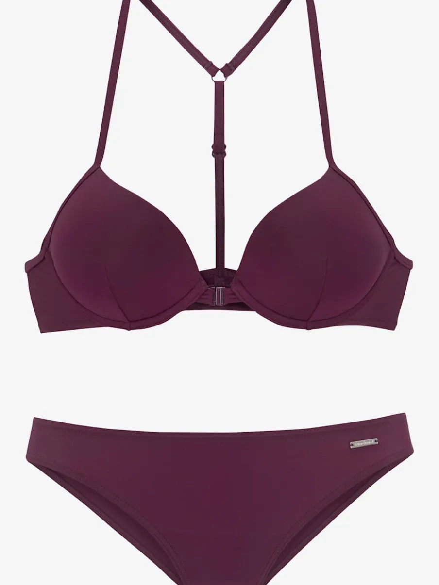 Bikini push-up à bretelles réglables avec look dos nageur