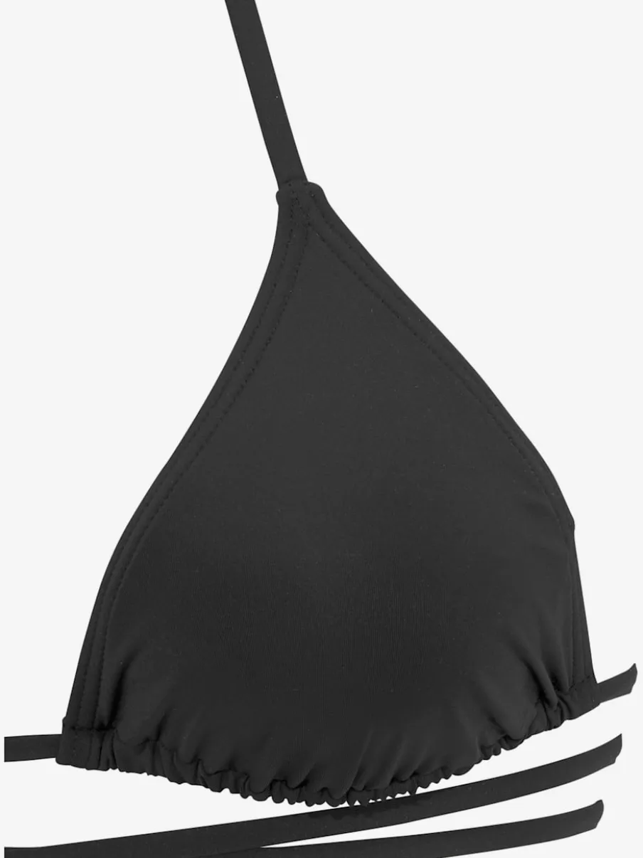 Bikinis triangle avec bonnets amovibles et lien noué