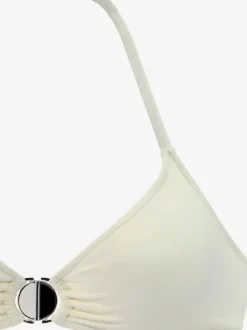Bikini triangle avec bonnets amovibles et ceinture à revers