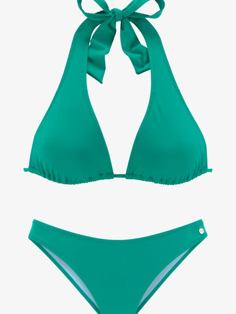 Bikini triangle avec bonnets amovibles à nouer multifonctionnel