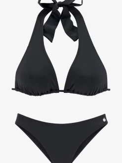 Bikini triangle avec bonnets amovibles à nouer multifonctionnel