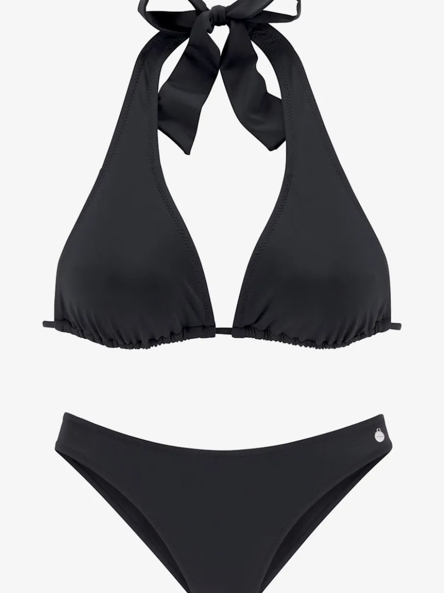 Bikini triangle avec bonnets amovibles à nouer multifonctionnel
