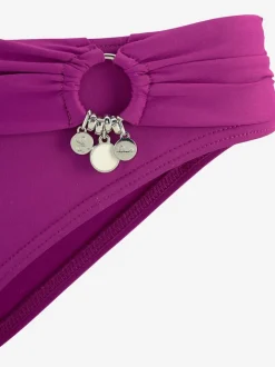 Bikini triangle avec bonnets amovibles et détails argentés
