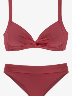 Bikini triangle avec bonnets rembourrés et bretelles réglables
