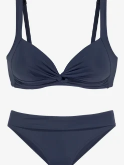 Bikini triangle avec bonnets rembourrés et bretelles réglables