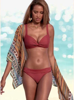 Bikini triangle avec bonnets rembourrés et bretelles réglables