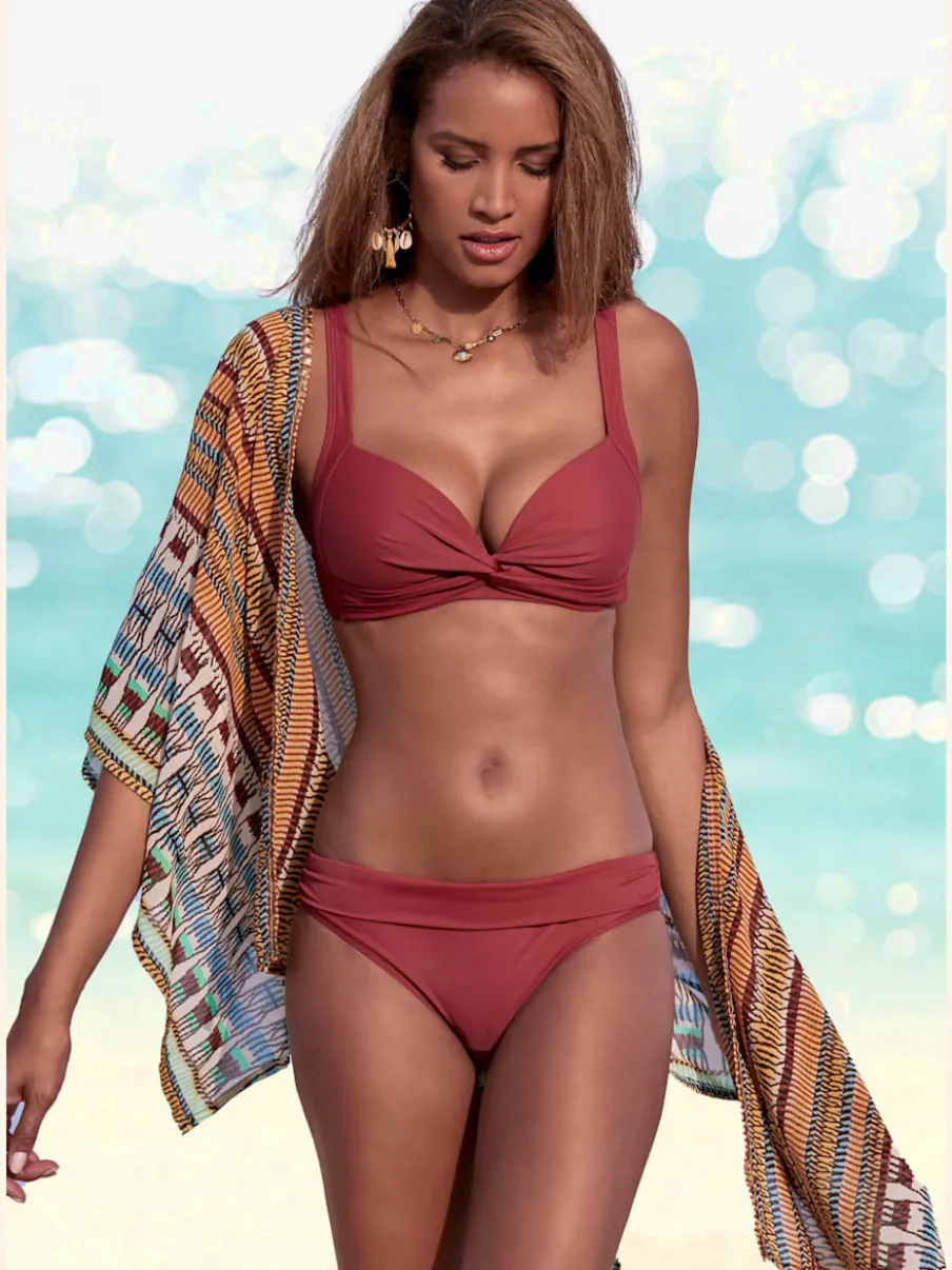 Bikini triangle avec bonnets rembourrés et bretelles réglables