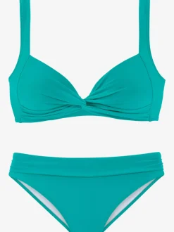 Bikini triangle avec bonnets rembourrés et bretelles réglables