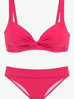Bikini triangle avec bonnets rembourrés et bretelles réglables