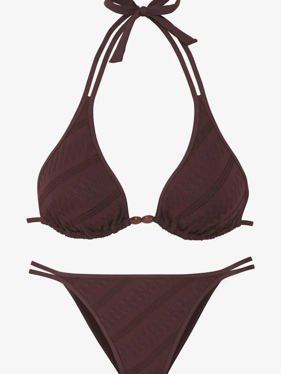 Bikini triangle avec bretelles et bonnets amovibles