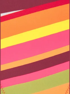 Bikini triangle à motifs graphiques avec bonnets amovibles et pantalon noué sur le côté