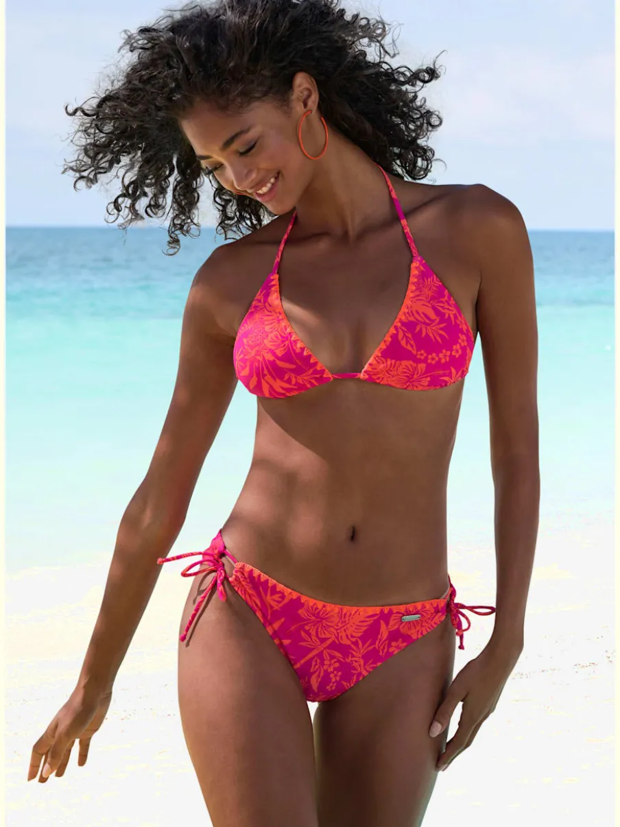 Bikini triangle à nouer avec bonnets amovibles doux