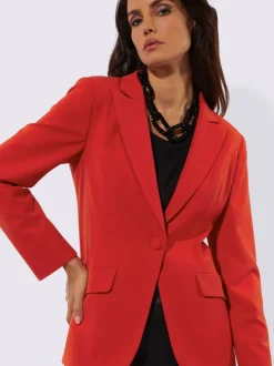 Blazer avec col à revers et manches longues fendue