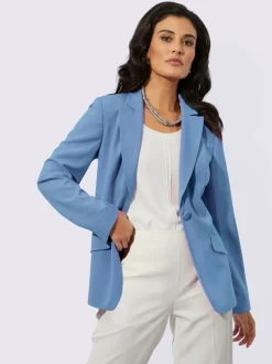 Blazer avec col à revers et manches longues fendue