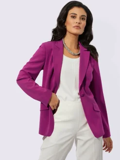 Blazer avec col à revers et manches longues fendue