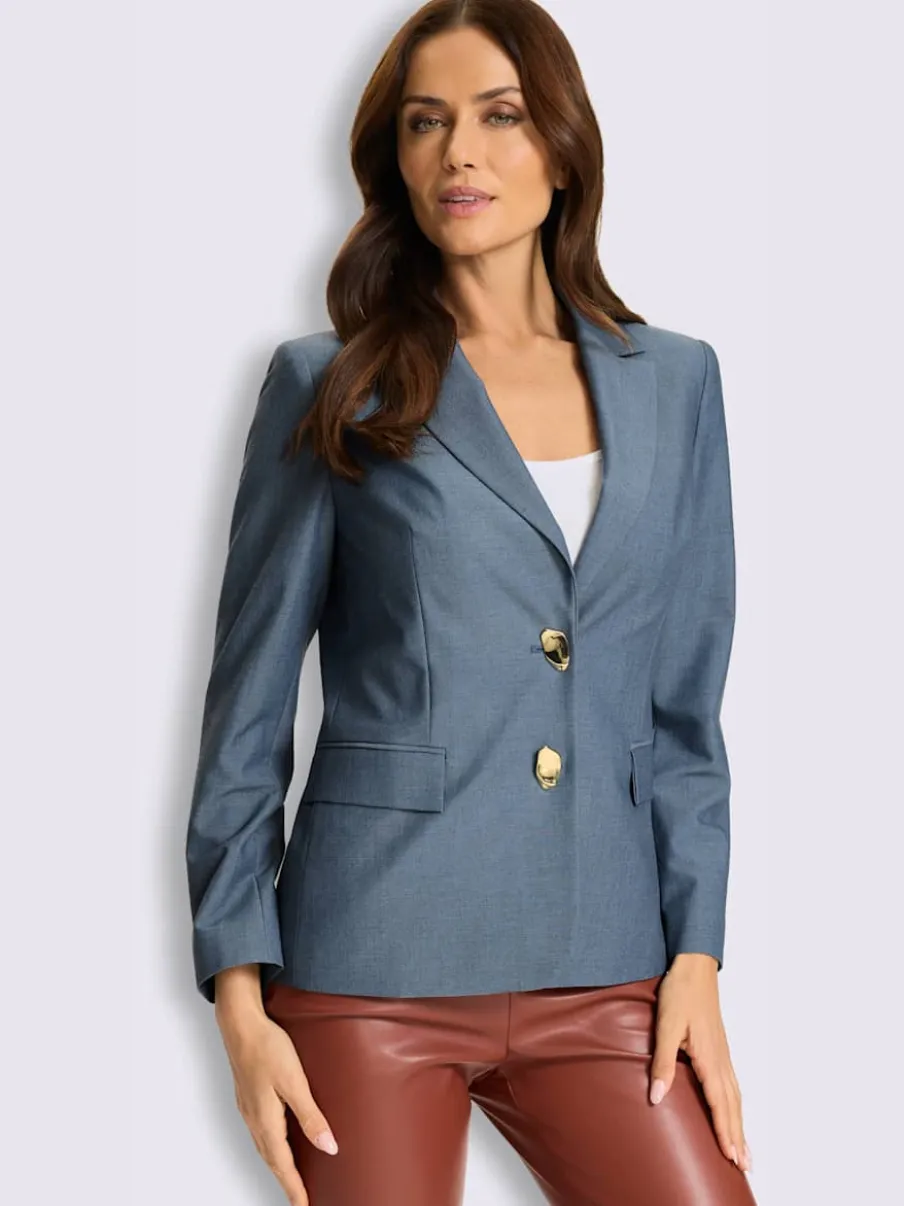 Blazer bel aspect chiné