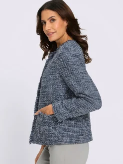 Blazer bouclé aspect bouclé élégant