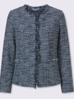 Blazer bouclé aspect bouclé élégant