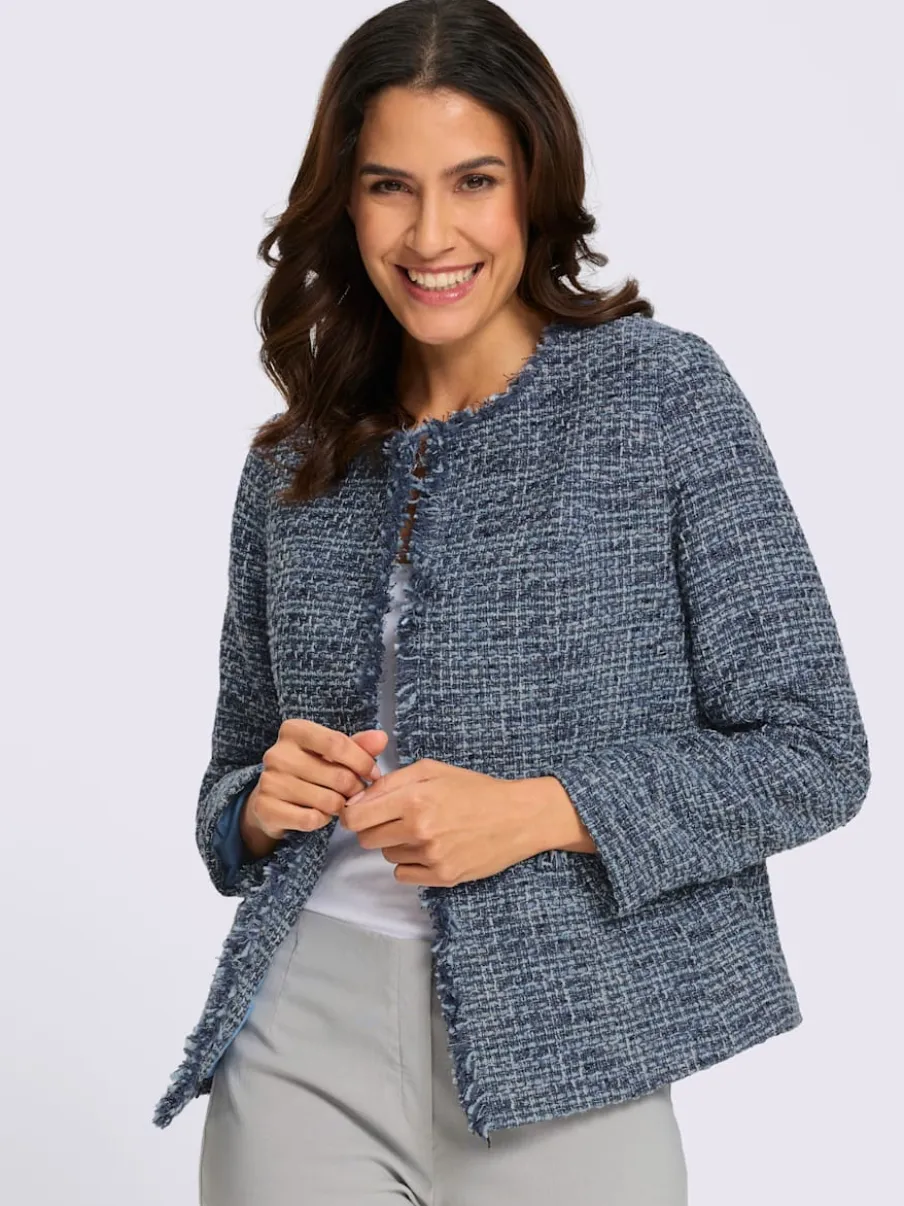 Blazer bouclé aspect bouclé élégant