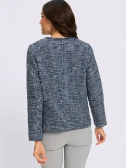 Blazer bouclé aspect bouclé élégant