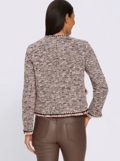 Blazer bouclé aspect bouclé élégant