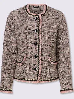 Blazer bouclé aspect bouclé élégant