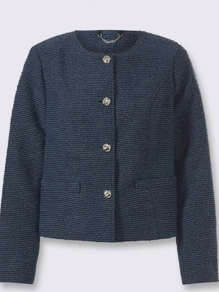 Blazer bouclé bouclé multicolore