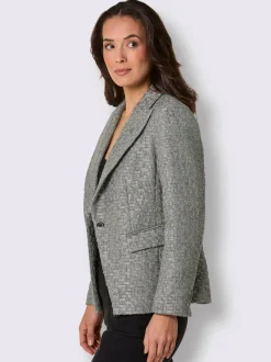 Blazer bouclé 30% laine