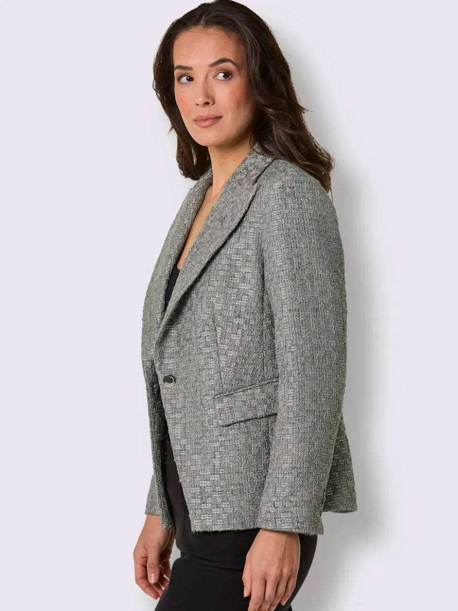 Blazer bouclé 30% laine