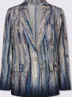 Blazer chemisier léger à manches longues avec poches