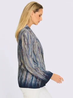 Blazer chemisier léger à manches longues avec poches