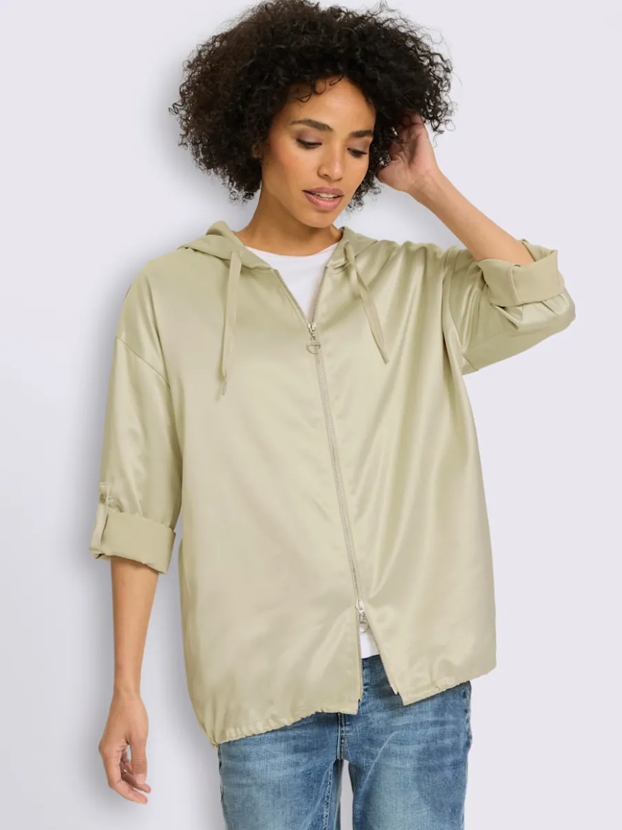 Blazer chemisier qualité satin légèrement brillante