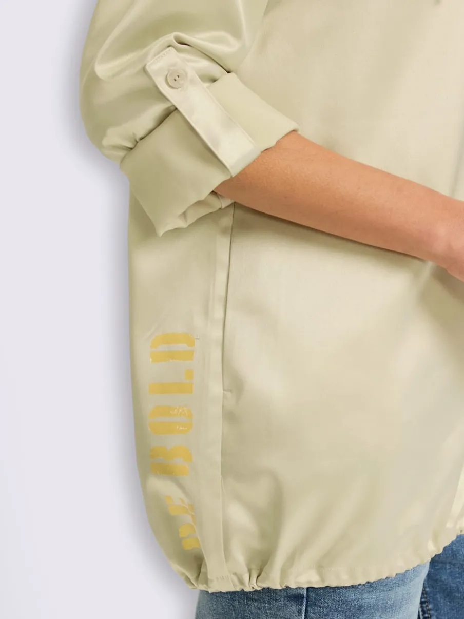 Blazer chemisier qualité satin légèrement brillante