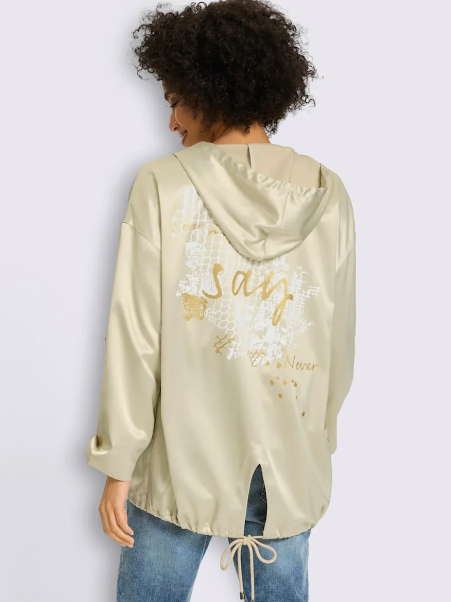 Blazer chemisier qualité satin légèrement brillante
