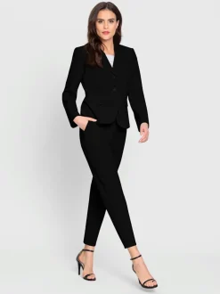 Blazer cintré avec pantalon à poches et couture structurante