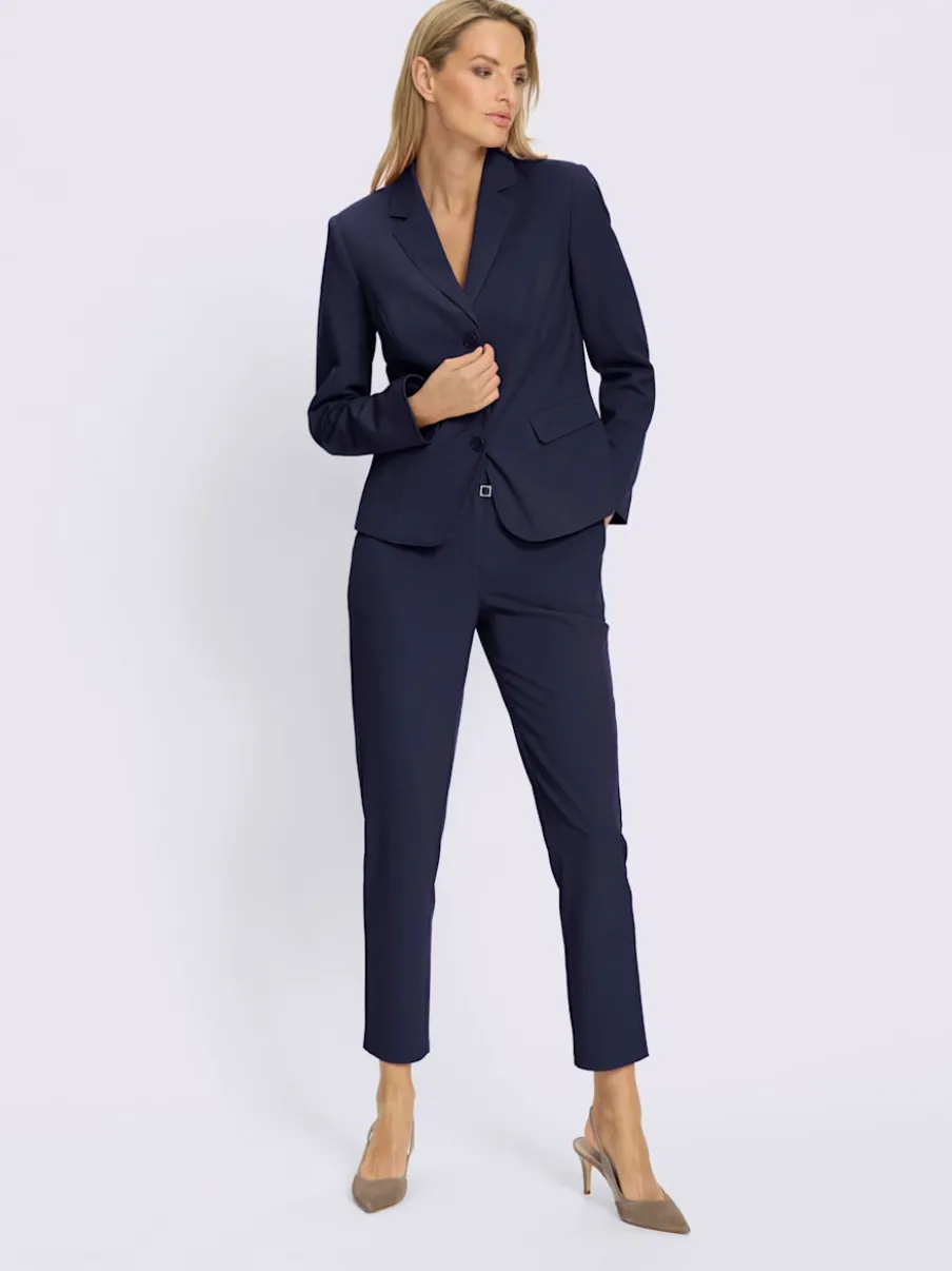 Blazer cintré avec pantalon à poches et couture structurante
