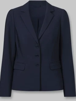 Blazer à col à revers avec poches et manches bouffantes