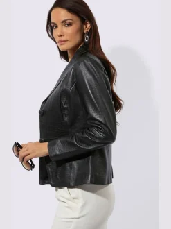 Blazer en cuir 100% cuir agneau nappa