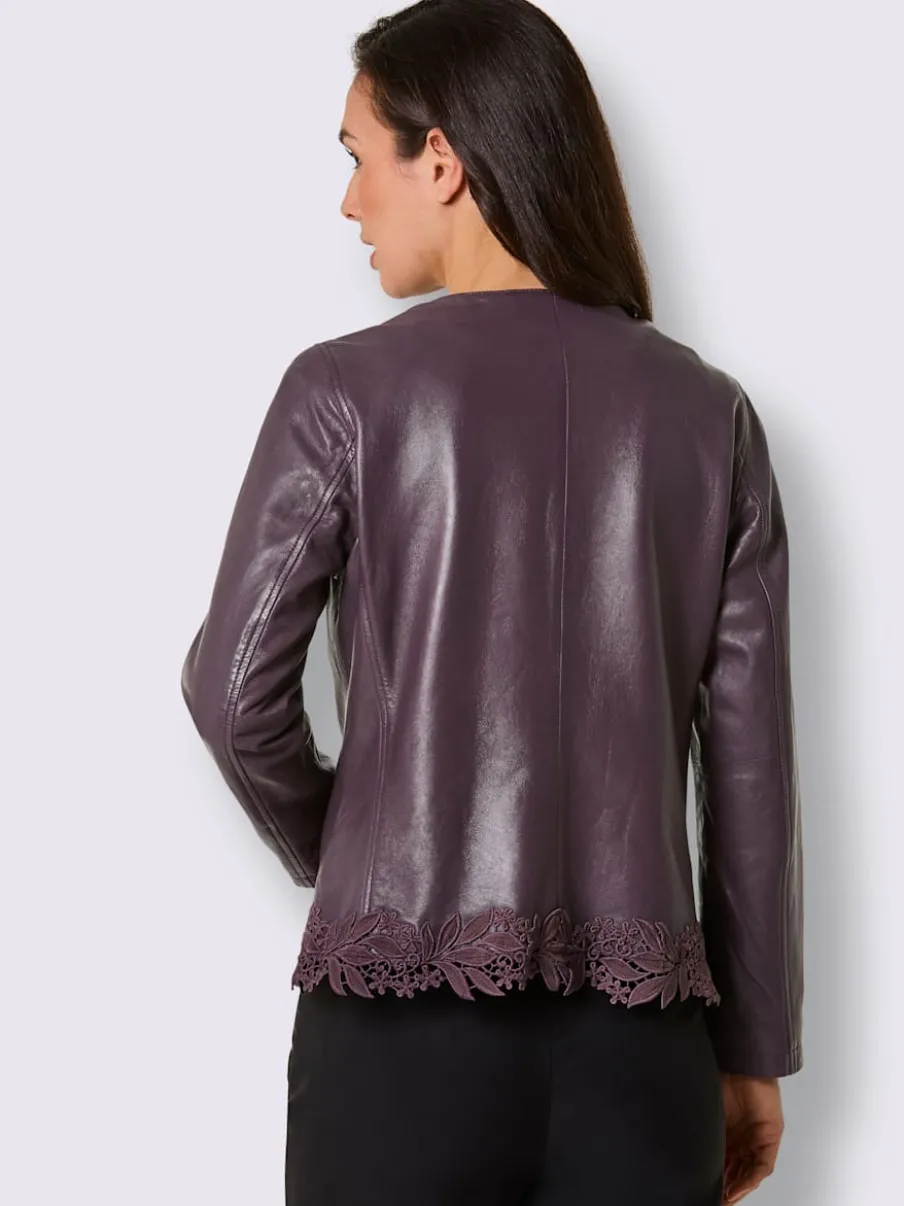 Blazer en cuir cuir véritable
