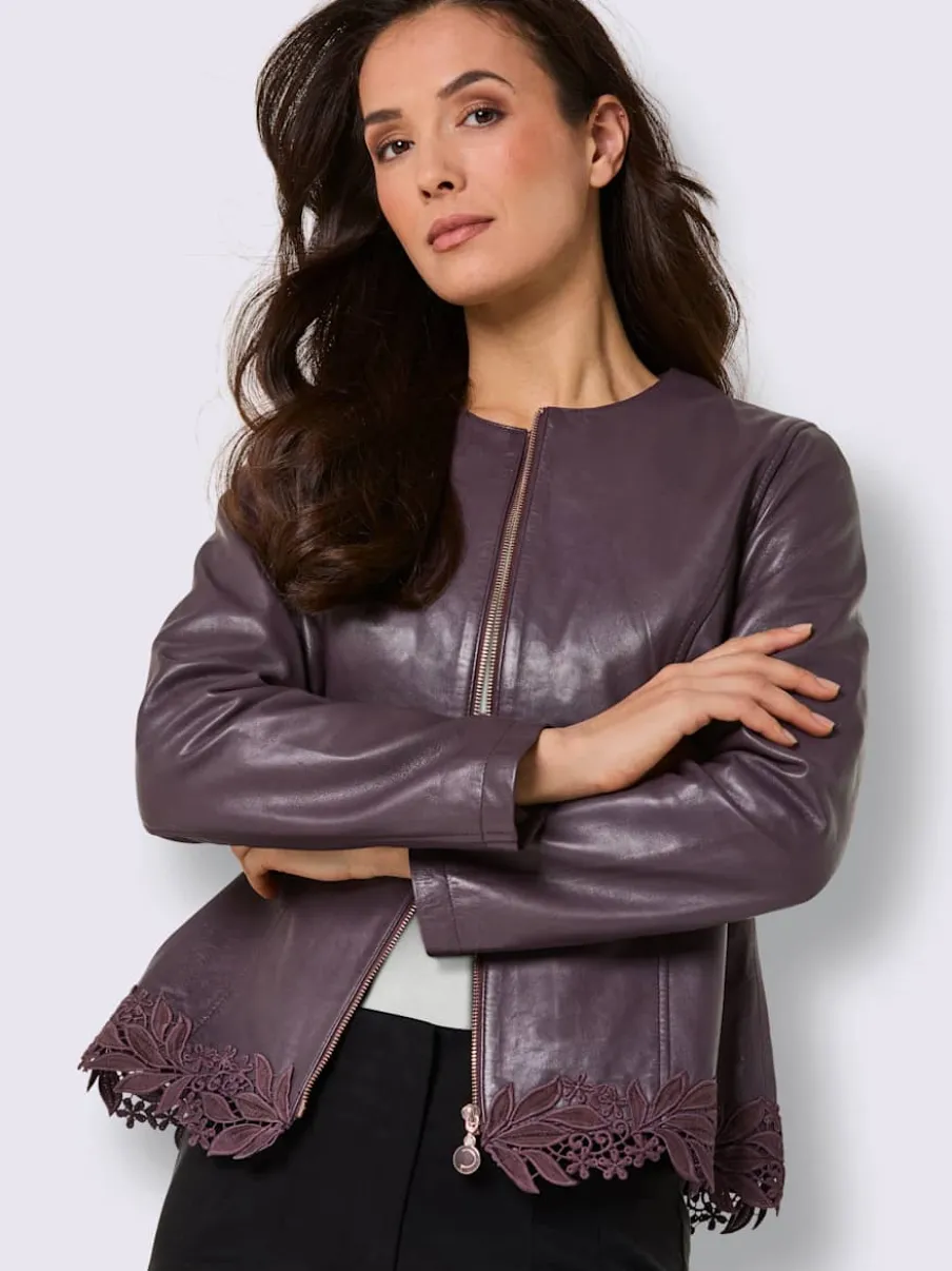 Blazer en cuir cuir véritable