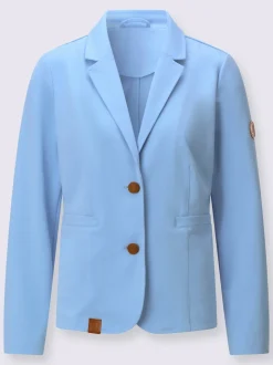 Blazer en jersey avec col à revers et manches longues