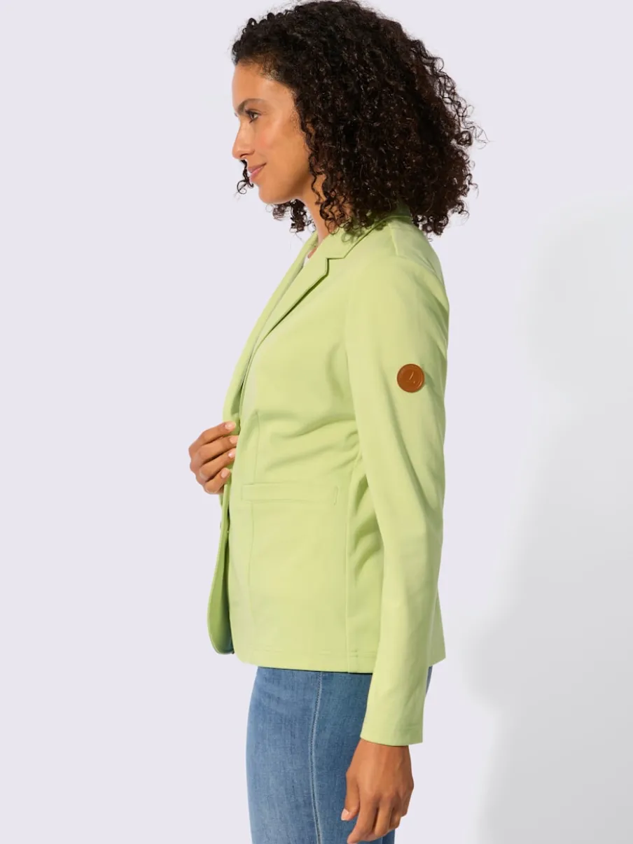 Blazer en jersey avec col à revers et manches longues