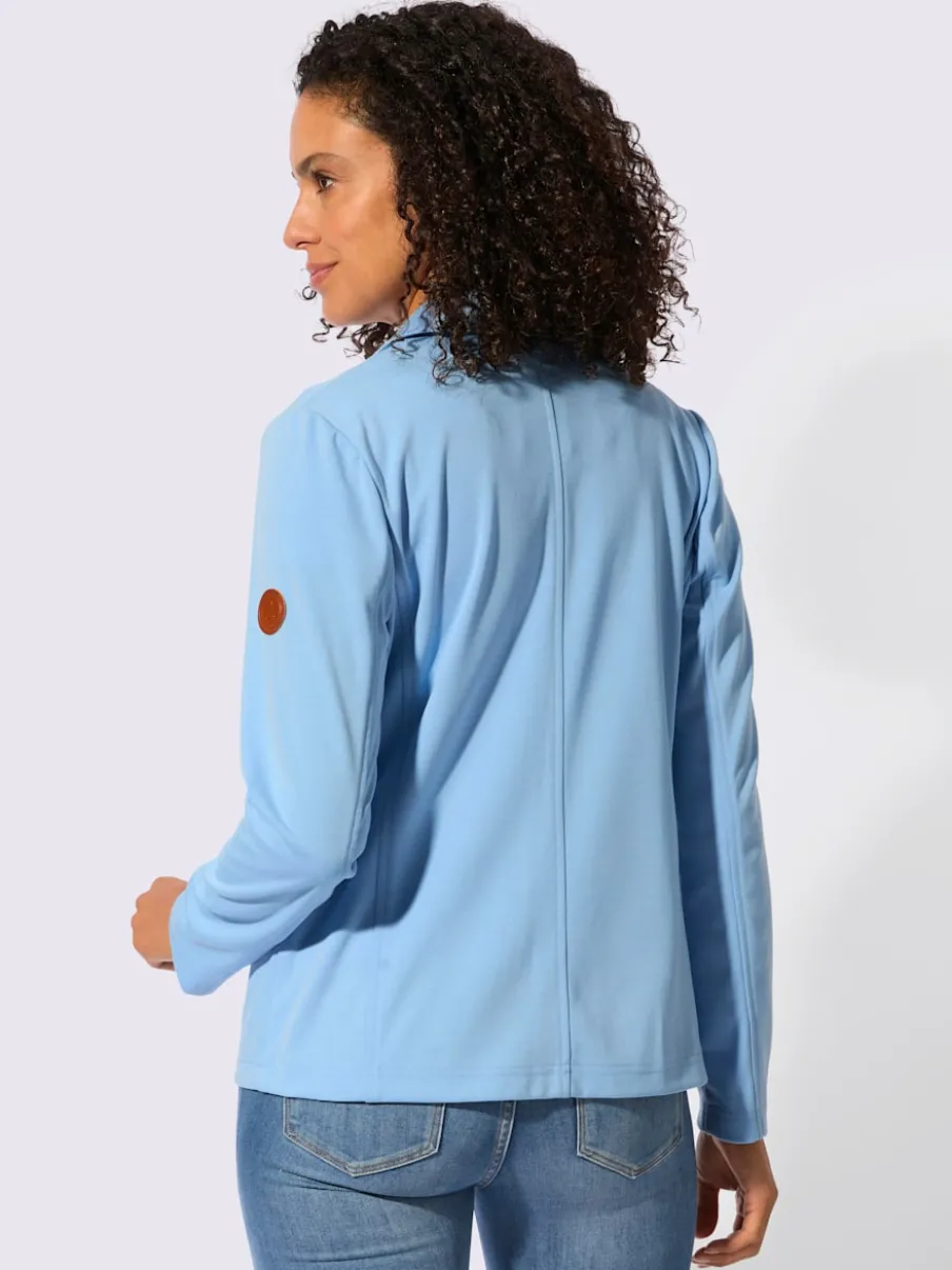 Blazer en jersey avec col à revers et manches longues
