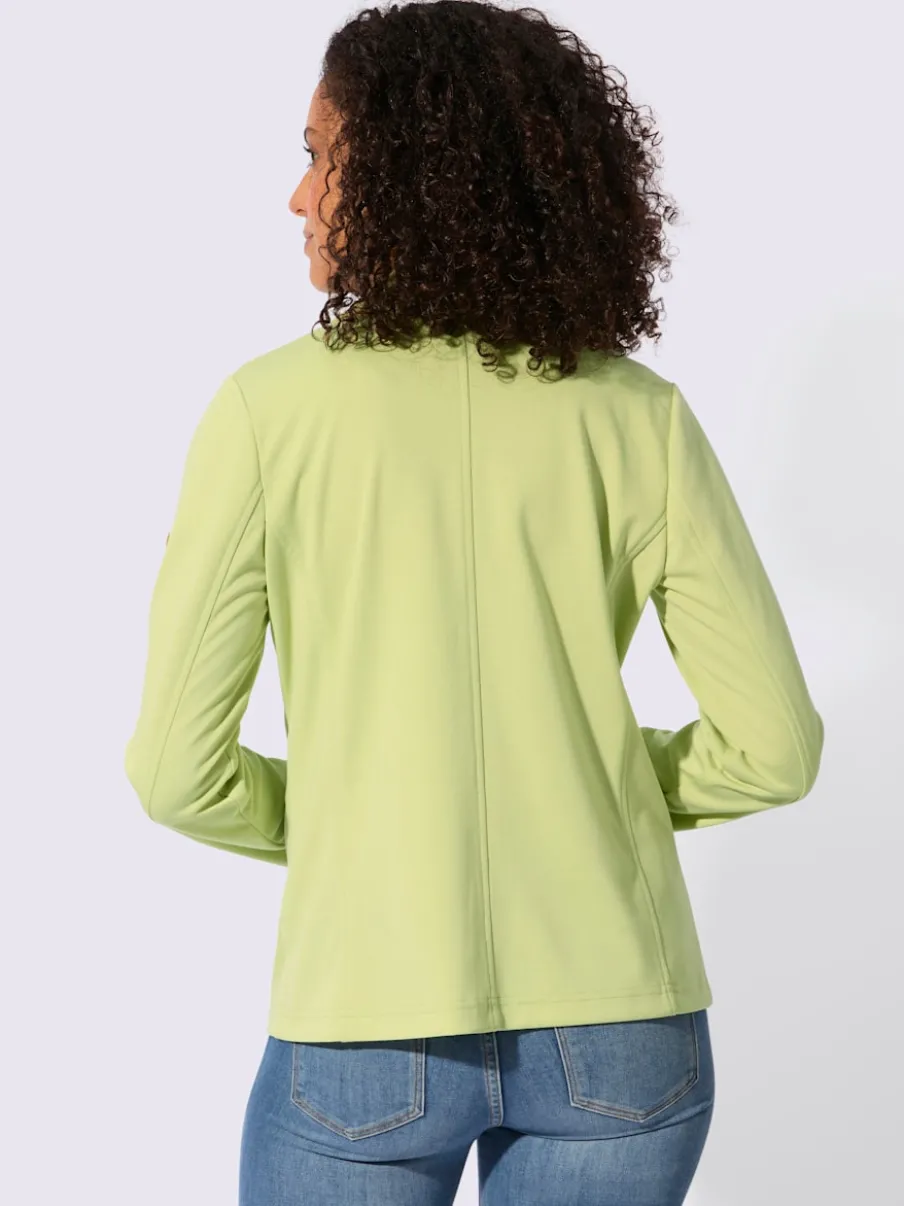Blazer en jersey avec col à revers et manches longues