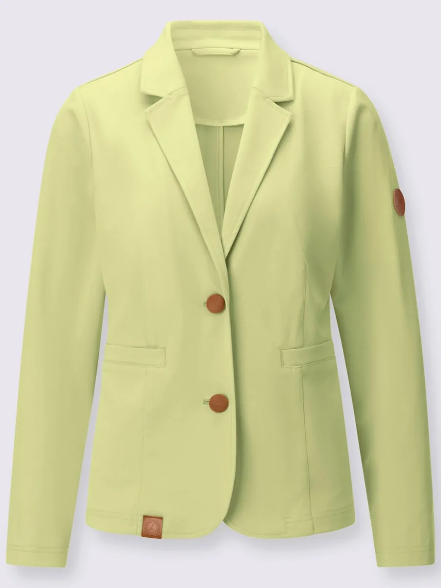 Blazer en jersey avec col à revers et manches longues