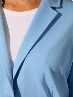 Blazer en jersey avec col à revers et manches longues