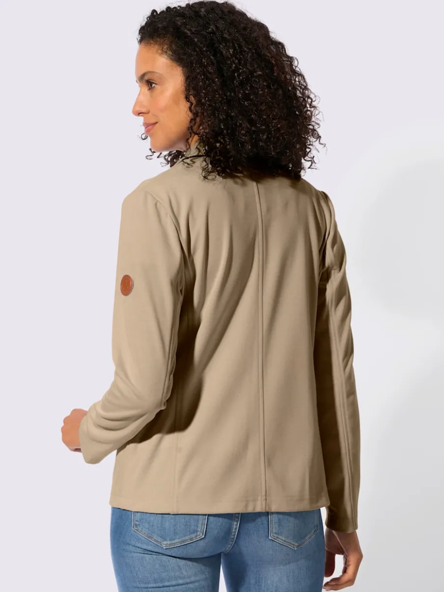 Blazer en jersey avec col à revers et manches longues